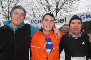 1.Platz Mannschaft nach 9000 m Lauf