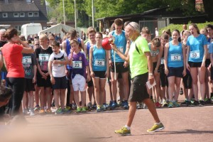 Vorbereitung Start 1,8 km Lauf