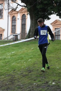 Philip ganz vorsichtig Berg runter