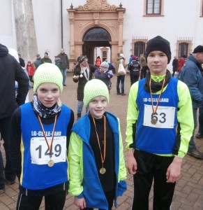 Unsere starken U 14 Schüler: vlnr: Marie, Kaya und Marvin