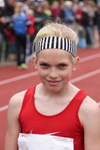 Die frischgebackene Bezirksmeisterin Marie